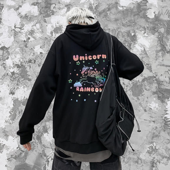 Unicorn 3M reflective plus velvet sweater PL21028