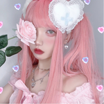 Milk pink wig PL50094