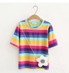 pastel rainbow T-shirt (send bag) PL50353