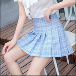 Plaid pleated skirt PL50510