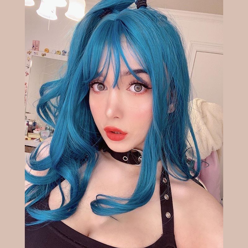 Blue Green Wig PL50155