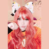 Orange red noodle roll wig  PL20658