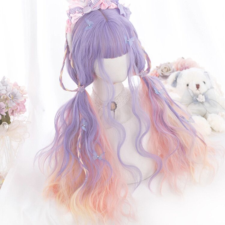 Cute long curly wig PL50910