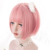 Cute pink short wig PL51094