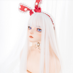 White long straight wig PL51285