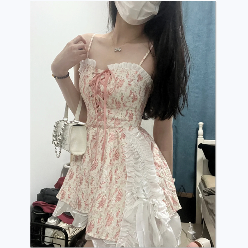 cute suspender dress  PL52597