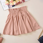 Lolita pleated half-length elastic skirt      PL20142