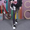 Black and white Skull Heads stitching pants PL20386