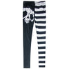 Black and white Skull Heads stitching pants PL20386