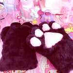 Cute plush cat paw gloves  PL52556