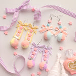 Lovely plush earrings PL50993