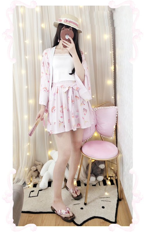 Lolita girl hand-painted ice cream skirt PL10030