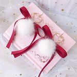 Cute fur ball earrings PL50996