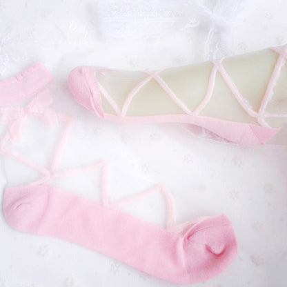 Lolita bow transparent stockings (buy one get one free) PL20317