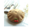 Wool cherry beret PL10194