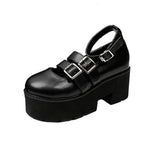 Harajuku style thick bottom leather shoes PL20680