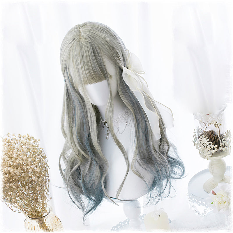 Summer night starry sky wave long hair PL10245