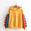 Thickened splicing sweater PL20539