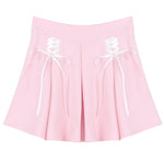 Bowknot high waist pleated skirt PL51515