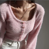 Pink high-waisted sweater PL52811