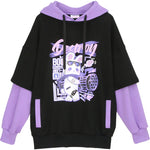 Fake two piece cartoon Hoodie PL21029