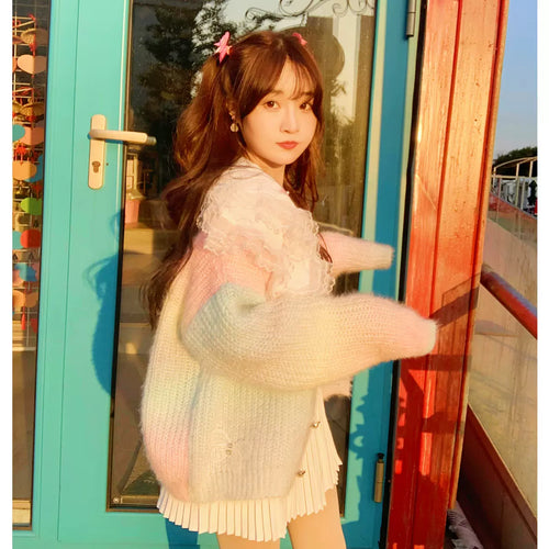 Rainbow Cardigan Sweater  PL52791