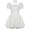 Cute white dress PL30089