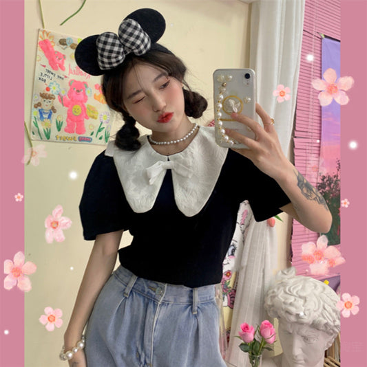 Vintage Crew Neck Short Sleeves  PL52269