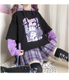 Fake two piece cartoon Hoodie PL21029