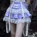 Lace purple cake skirt PL52472