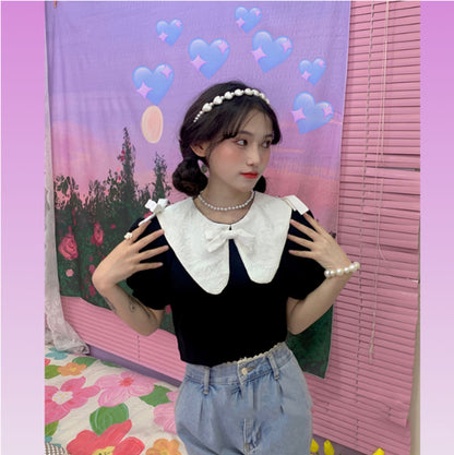 Vintage Crew Neck Short Sleeves  PL52269